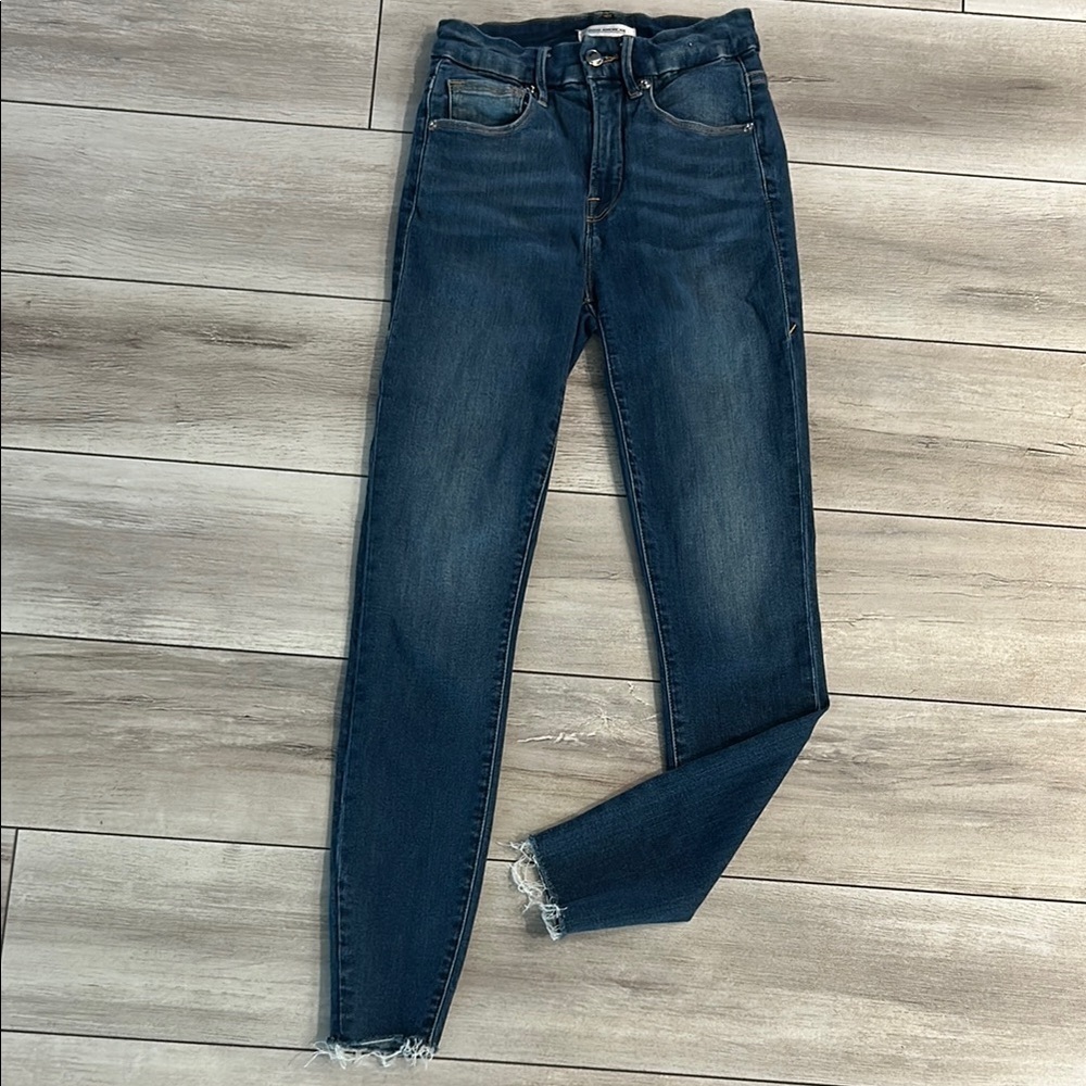 Good American Good Waist Crop jeans size 25 - Picture 2 of 11